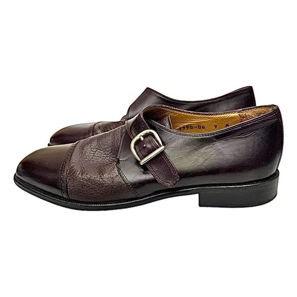 Vito Papolo Mens Shoes Loafers Cap Toe Monk Strap Brown Size 9 Medium Pre-Owned main image 4